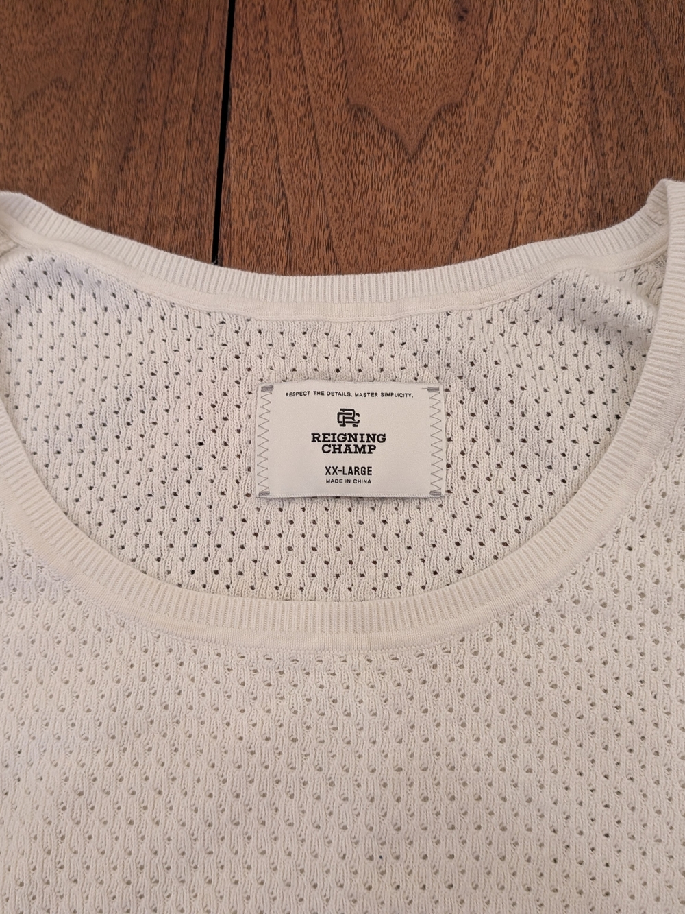 Reigning Champ XXL Cotton Linen Knit Tank / Layering Shirt – Ivory